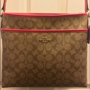 Coach Signature Jacquard Crossbody Bag